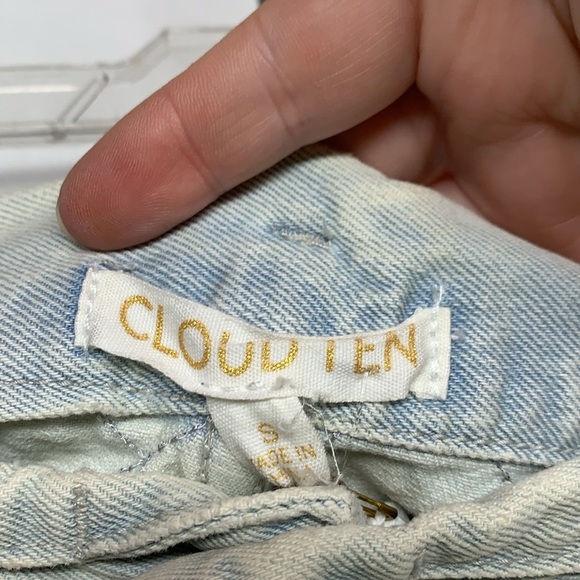 Cloud Ten Quilted Denim Shorts | NWT Size Small - Picture 6 of 9